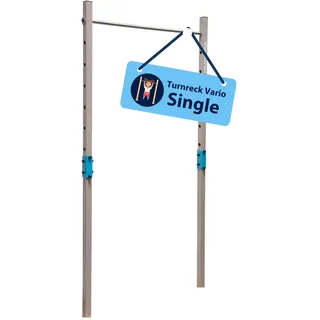 Hudora 64005 - Turnreck Vario Single, höhenverstellbar, Turnstange bis zu 120 kg geeignet