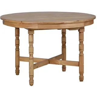 Mexico Esstisch 120cm - rund, ausziehbar Massivholz Pinie  Mexiko Möbel Mexikanisch