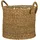 Seegras Korbgefäß/Korb-Pflanzgefäß/Korbtopf mit Griffen aus Seegras Farbe Nut 38 cm Durchmesser 33 cm hoch 4 l Vol