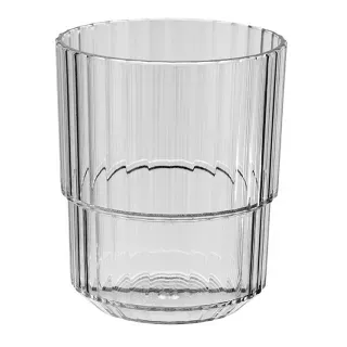 APS Trinkbecher LINEA, grau, Robuster Getränkebecher aus bruchsicherem Tritan, Maße (Ø x H): 8,5 x 10 cm, 300 ml