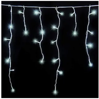 Gartenpirat LED-Lichterkette Eisregen 4,2 m Kaltweiß
