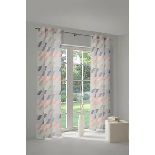 Schiebegardine WIRTH "Bray" Gr. 4, rosa (rosé), B:60cm H:245cm, Jacquard, Baumwolle, Polyester, Gardinen, Schiebegardine