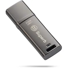 AXE Superb 512 GB USB 3.1 SuperSpeed USB-Stick, Premium Metallgehäuse, Lesegeschwindigkeiten von bis zu 400 MB/s, Speicherstick