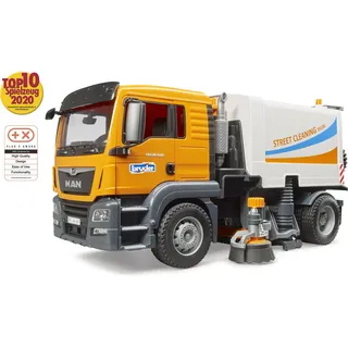 Bruder 03780 - MAN TGS LKW Straßenreinigung gelb/weiß 1:16