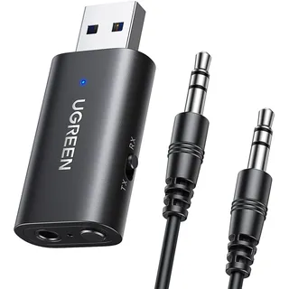 UGREEN CM523 Sender & Empfänger), Bluetooth Audio Adapter, Schwarz