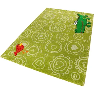 Sigikid Kinderteppich "Crocodile" rechteckig 13 mm Höhe, grün