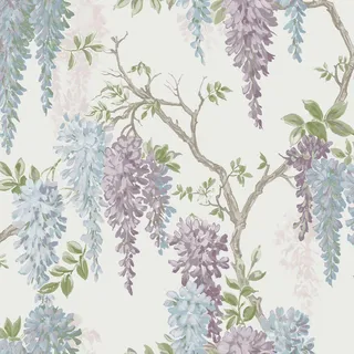 Laura Ashley Vliestapete Wisteria Garden Pale Iris 10,05 x 0,52 m