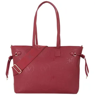 Valentino Shopper Schultertasche Samba Re Shopping Bag Rosso Scuro weinrot