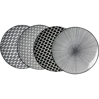 Ritzenhoff & Breker Takeo Speiseteller 26,5 cm schwarz 4er Set
