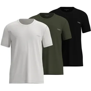 T-Shirt TOM TAILOR, Herren, Gr. 5, grün, mittel, uni, Single Jersey, Obermaterial: 100% Baumwolle, Shirts T-Shirt, lässiger Casual-Stil