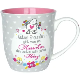 SHEEPWORLD Tasse Motiv Küsschen 0,6 l Rosa