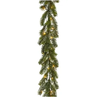 Creativ light Kunstgirlande »Weihnachtsdeko, Weihnachtsgirlande« Tannengirlande mit 40 LEDs, 185 cm, batteriebetrieben, grün