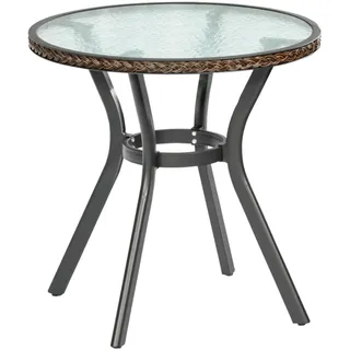 Merxx Gartentisch Ø 72 x 73 cm Braun/Grau