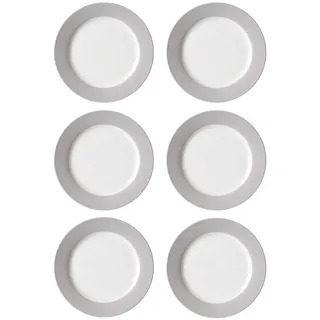Ritzenhoff & Breker Speiseteller Doppio 27 cm grau 6er Set