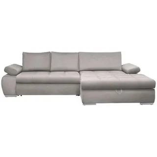 CARRYHOME Ecksofa Hellgrau, - 294x173 cm,