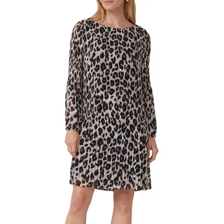 s.Oliver Schwarz Label Plissee-Kleid