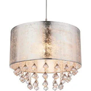 GLOBO Pendelleuchte AMY 1-flg. Ø 40 cm silber