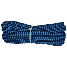 Corderie Italiane 6015345 – Braid 00 Sport, 8 mm-10 MT, biñero/Blau, Farbe: schwarz/blau