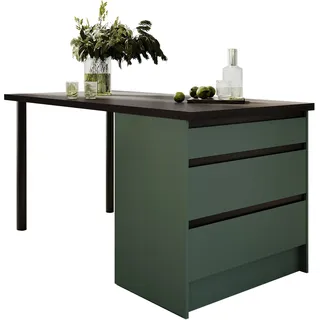 BASIC by Balculina Kücheninsel 180 cm Grün