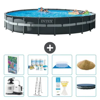 Ultra XTR Pool Rund - 732x132 cm - 7-teilig S569 - Grau