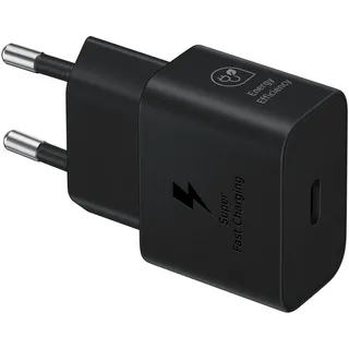 Samsung Schnellladeadapter Energieeffizientes Ladegerät, USB-C GaN Fast Charger (T2510N) - Black