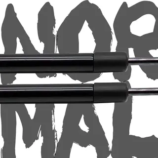 Hood-Dämpfer, Aluminiumkonstruktion, keine Bohrinstallation, NORMAL SCHWARZ