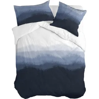 Nightfall Bettbezug Dunkelblau 200 x 220 cm 100% Baumwolle Hergestellt in Europa - Dunkelblau