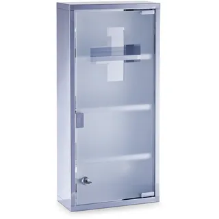 Zeller Medizinschrank ohne Füllung silber