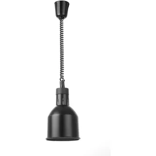 HENDI Wärmelampe 1-flg. ø175mm Zylinder Aluminium/Schwarz