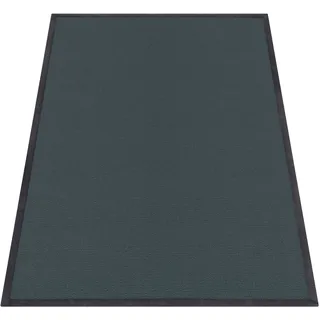 Paco Home Teppich »Tatami 475«, rechteckig, 24 mm Höhe, Kurzflor, Uni-Farben, mit Memory Foam, waschbar, schwarz