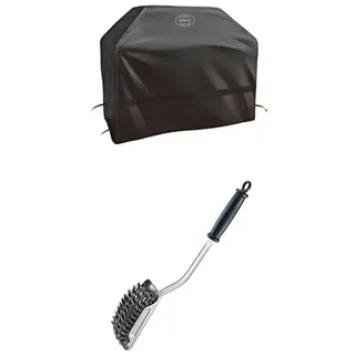 RÖSLE Abdeckhaube BBQ-Station Magnum G4/G4-S + Barbecue-Reinigungsbürste SlideX