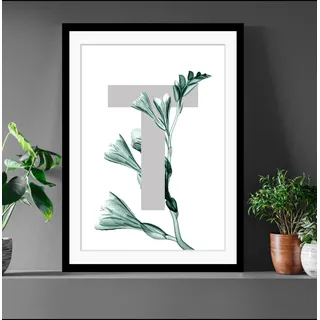 queence Bild »T-Flower« Buchstaben   Pflanzen   Pflanzenbilder, grün