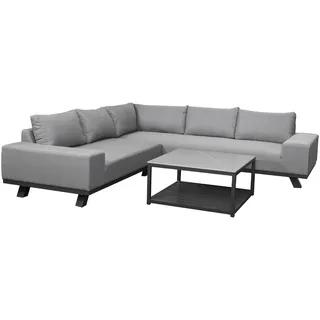 CLEMENTO Bordeaux Garten Lounge-Set Aluminium inkl. Kaffeetisch Createxx