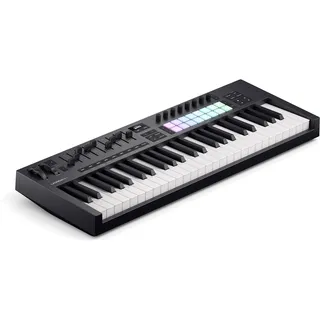Novation Launchkey 49 [MK4] – USB/MIDI-Controller-Keyboard mit 49 halb gewichteten Tasten und DAW-Integration. Akkord-/Skalenmodi, 8 Drum-Pads und Arpeggiator. Inkl. Musikproduktions-Software-Bundle