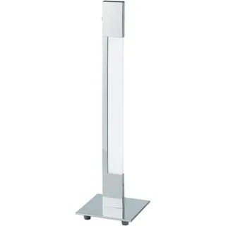 EGLO LED Tischlampe Tarandell, Nachttischlampe dimmbar, Alu, Stahl in chrom, Kunststoff in satiniert warmweiß