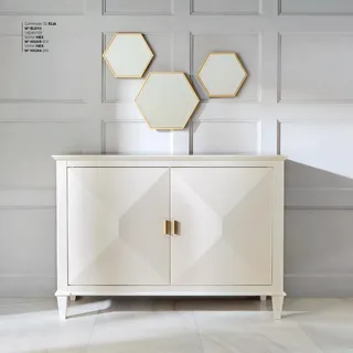 Luxus Kommode Holz SideBoard Weiß Modern JV Möbel - Weiß