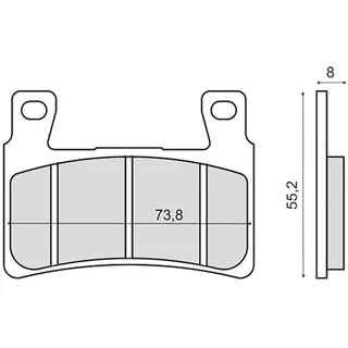 Rms Honda Cbr 600rr 225102913 Sinterbremsbeläge - Multicolor - One Size