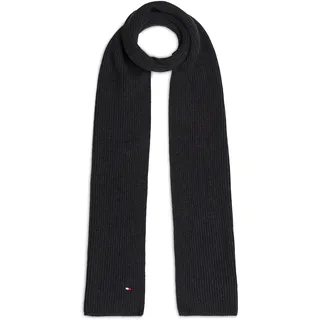 Tommy Hilfiger Strickschal »TH FLAG PIMA COTTON CASH SCARF« mit Logostickerei, mit Kaschmiranteil Unisex, grau