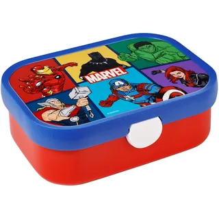 Mepal Campus Brotdose mit Bento-Einsatz und Gabel 750 ml Avengers