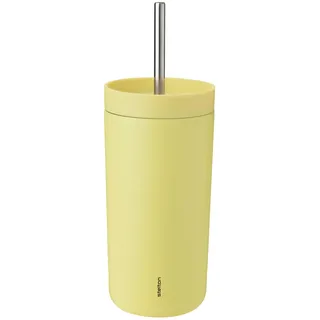 Stelton To Go Sip Thermobecher mit Strohhalm, 0,4 l, vakuumisoliert, langlebig - 400ml, Laevis