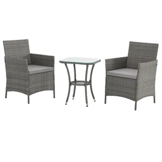 Svita Brooklyn Bistro Set 3-tlg. Grau