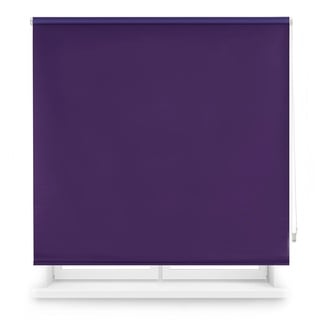 Decorblind | Thermo-Verdunkelungsrollo, Maße: 120 x 230 cm, Breite x Länge/Maße: Stoff: 117 x 225 cm, Verdunkelungsrollo, einfarbig, Violett, einfache Montage an Wand oder Decke