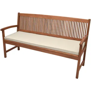 Beautissu Bankauflage 100 x 48 x 5 cm sandfarben 1 St.