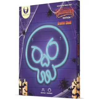 Forever Light Neon PLEXI LED Totenkopf GRAFFITI türkis Nachtlichter FPNE15 - Blau