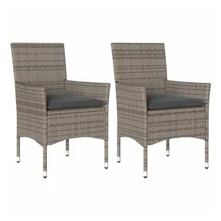 vidaXL Gartenstuhl 53 x 61 x 83 cm grau 2 St.