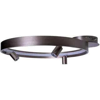 Näve Led-Deckenleuchte , Titanfarben , Metall, Kunststoff , 58x9x65 cm , Lampen & Leuchten, LED Beleuchtung, LED-Deckenleuchten