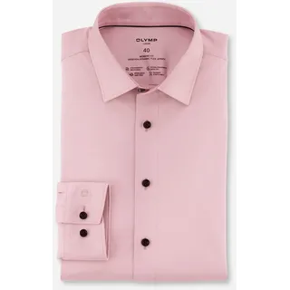 OLYMP Langarmhemd »Luxor 24/Seven modern fit Jerseyshirt« mit geruchshemmenden Materialeigenschaften, lila