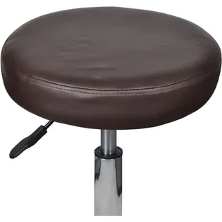 vidaXL Rollhocker braun