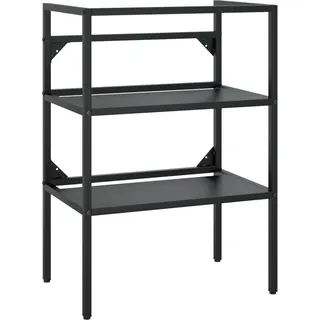 vidaXL Badezimmer Waschtischgestell Schwarz 59x38x83 cm Eisen - Schwarz