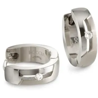 Boccia Titan Damen-Creolen mit Brillanten 05045-03